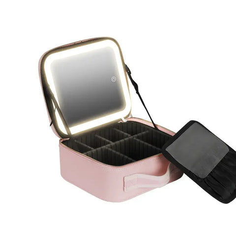 Smart LED Cosmetic Case with Mirro