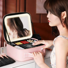 Smart LED Cosmetic Case with Mirro